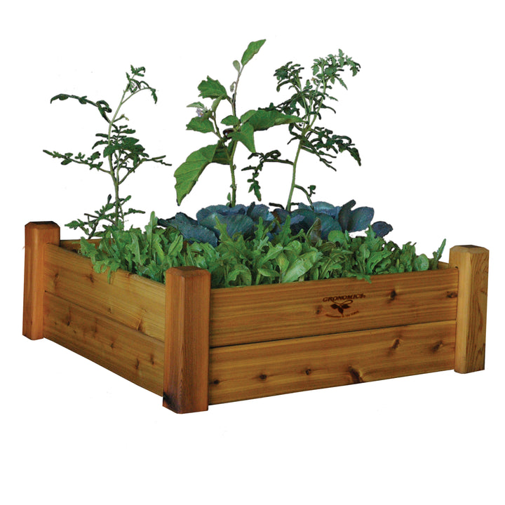 Gronomics Western Red Cedar Raised Garden Bed 34x34x12