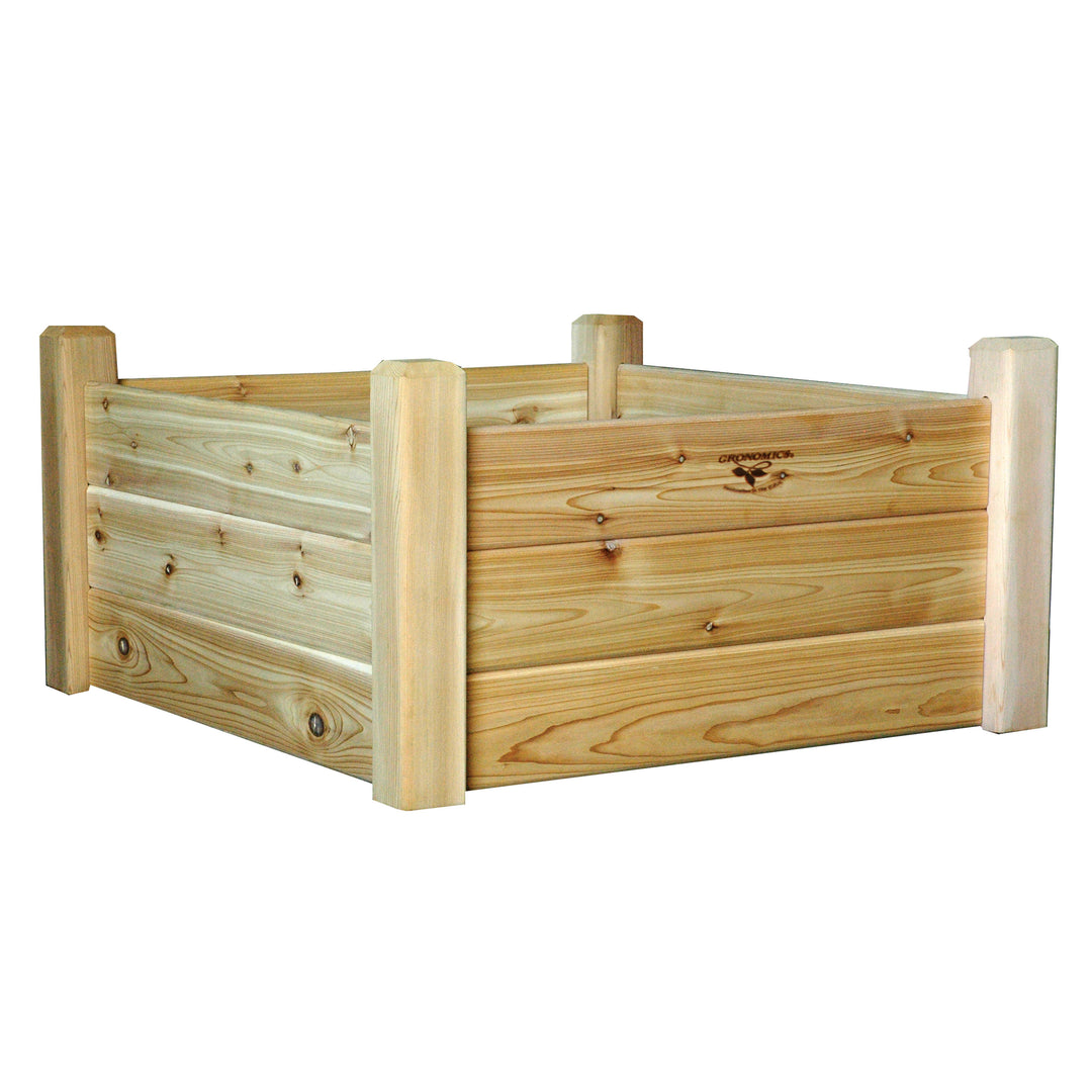 Gronomics Western Red Cedar Raised Garden Bed 34x34x19
