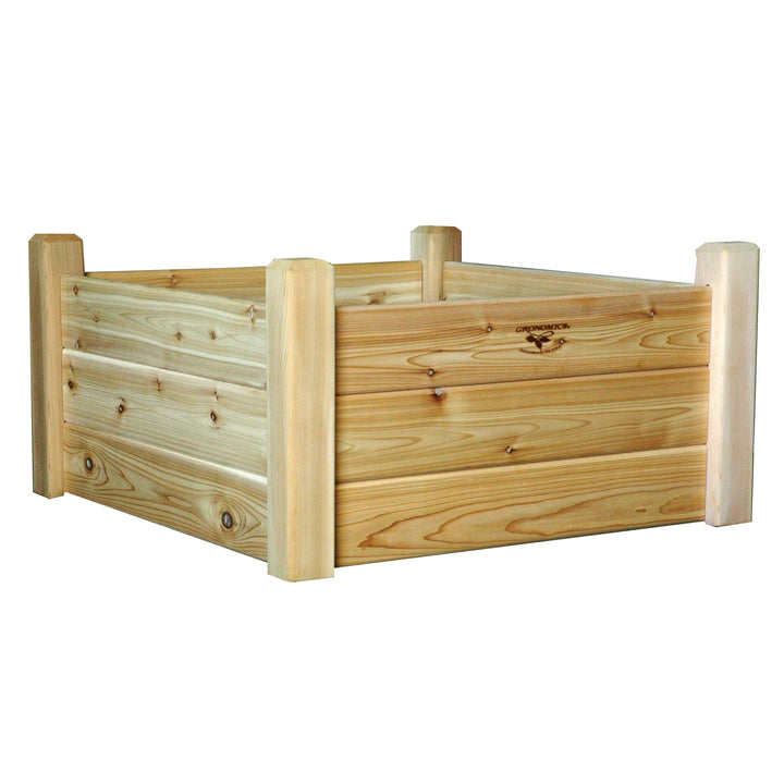 Gronomics Western Red Cedar Raised Garden Bed 34x34x19