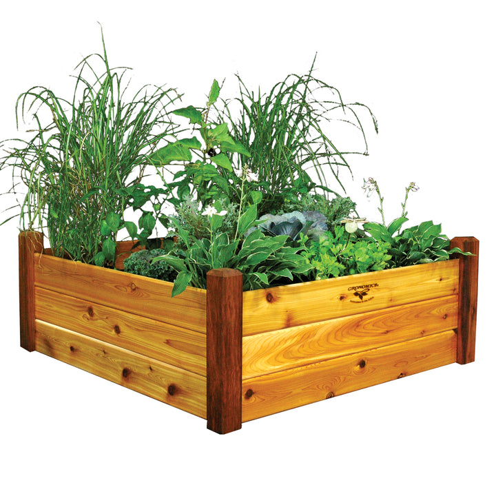 Gronomics Western Red Cedar Raised Garden Bed 48" x48&