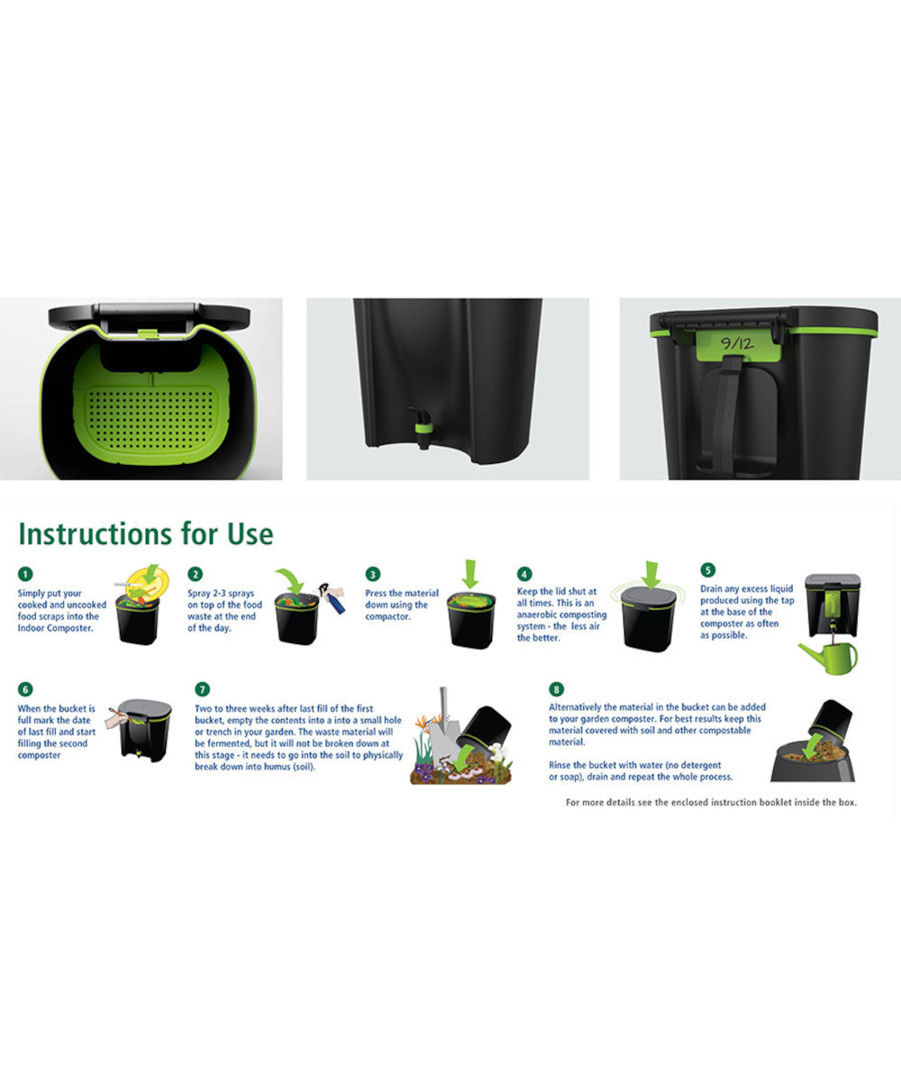 Maze 14 Liter Airtight Bokashi Composter Kit
