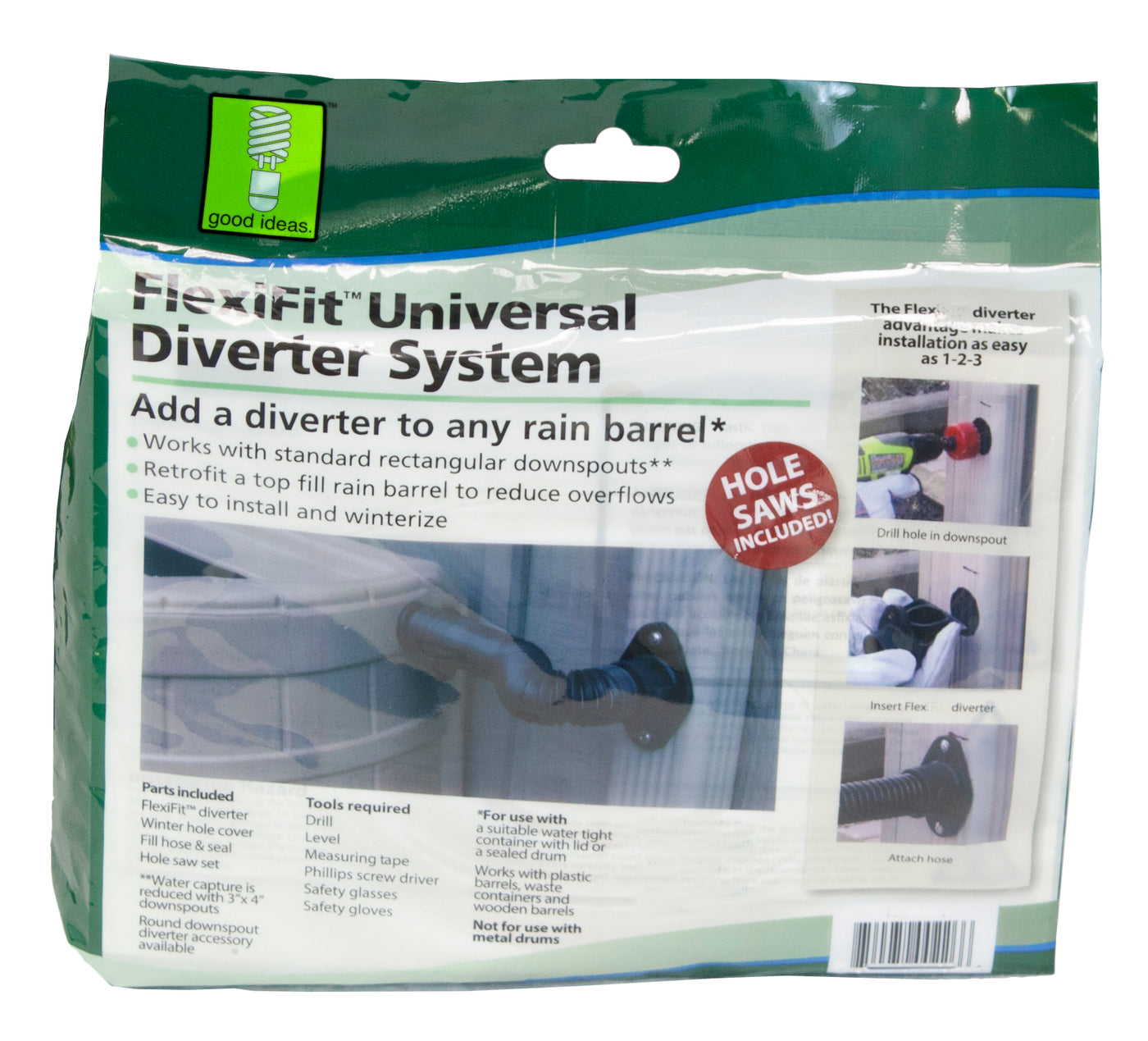 Rain Wizard Diverter Flex Kit - GreenLivingSupply-Store