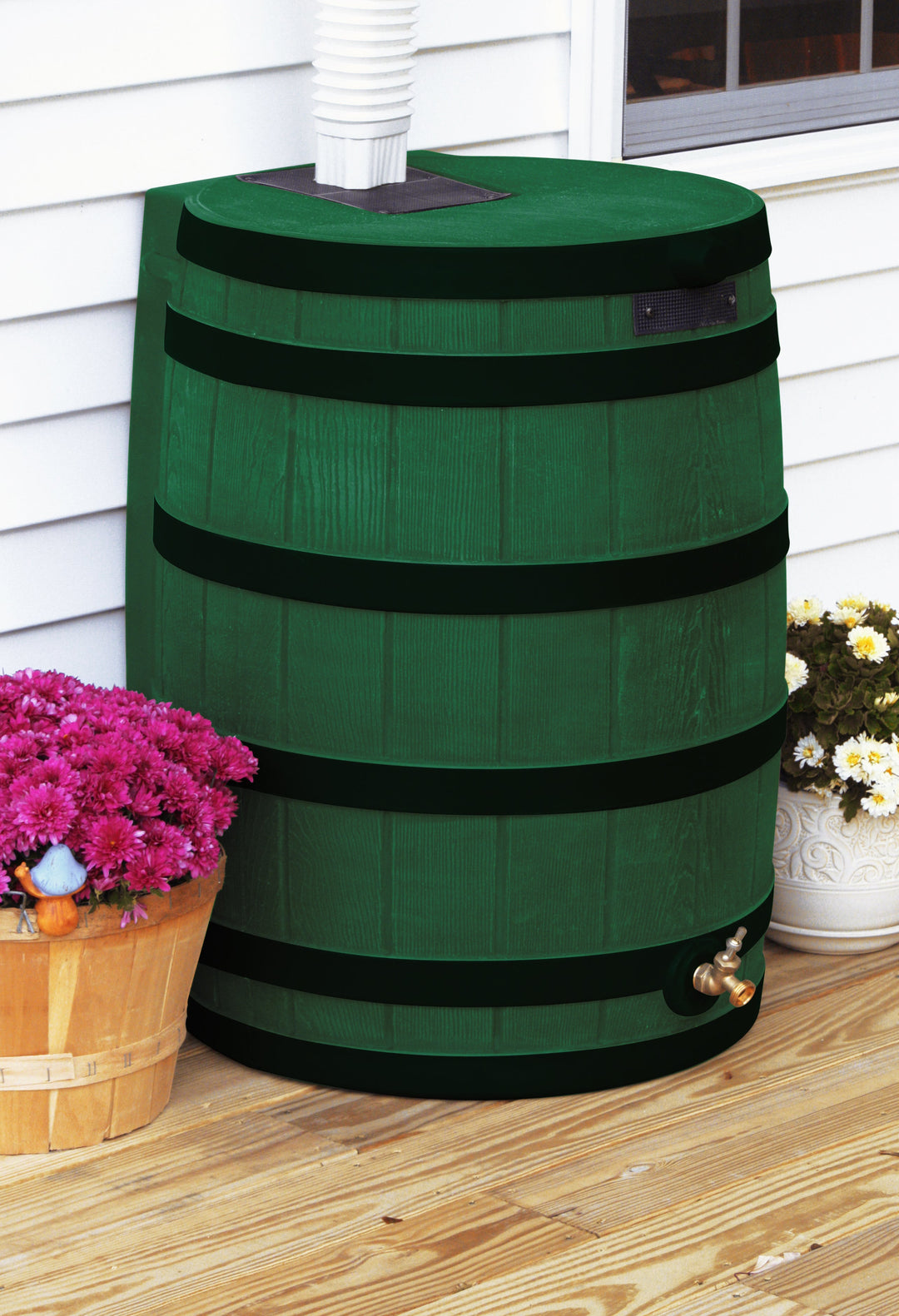 Rain Wizard 40 Gallon Rain Barrel with Darkened Ribs