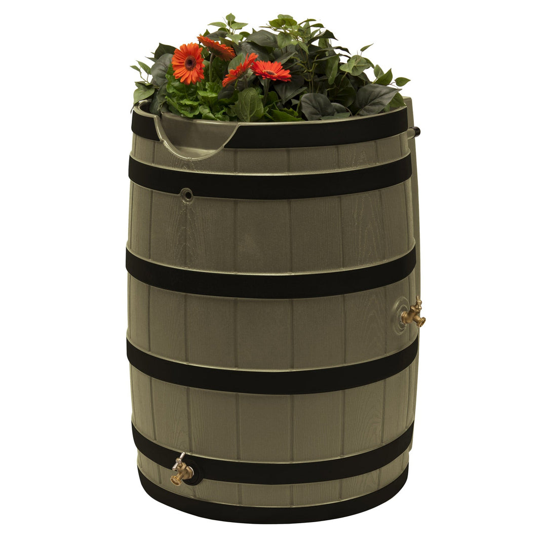 Rain Wizard 65 Gallon Rain Barrel with Darkened Ribs