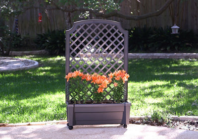 Calypso Planter with Trellis and Water Reservoir