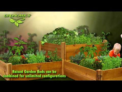 Gronomics Western Red Cedar "L" Shaped Modular Raised Garden Bed