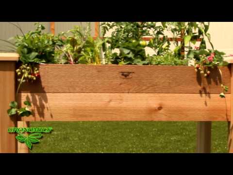 Gronomics Western Red Cedar Rustic Elevated Garden Bed 24&