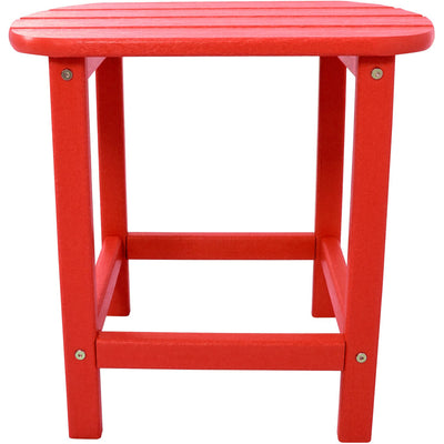 Hanover All-Weather 19"x15" Side Table - Sunset Red - GreenLivingSupply-Store