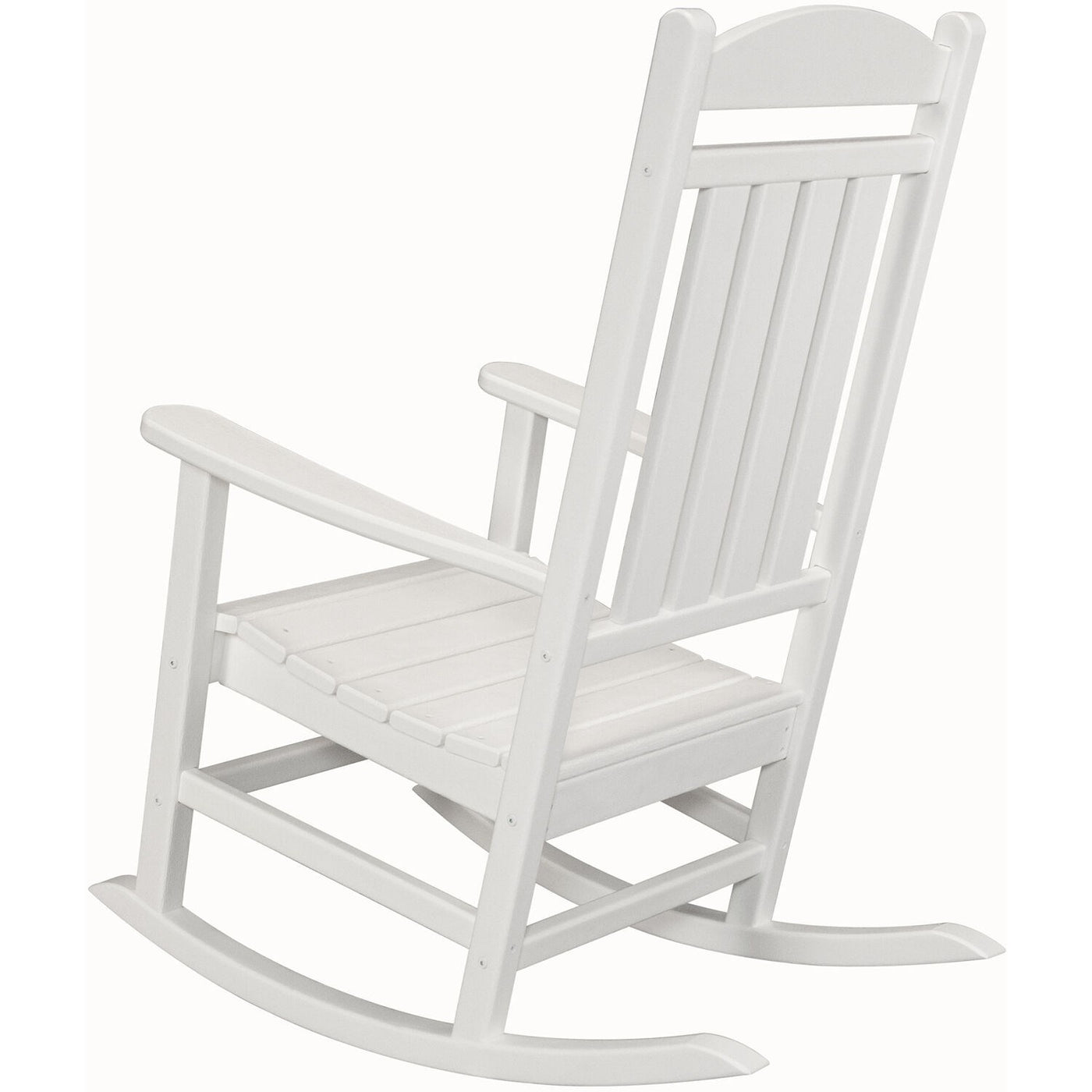 Hanover All-Weather Porch Rocker Set: 2 Porch Rockers and Side Table - White - GreenLivingSupply-Store