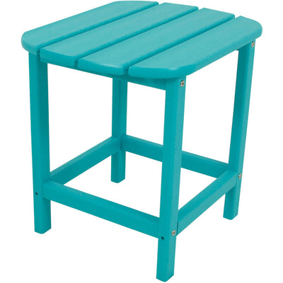 Hanover All-Weather 19"x15" Side Table - Blue, Aruba - GreenLivingSupply-Store