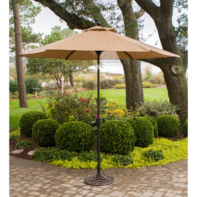 Hanover Monaco 9' Market Umbrella - Bronze/Tan - GreenLivingSupply-Store