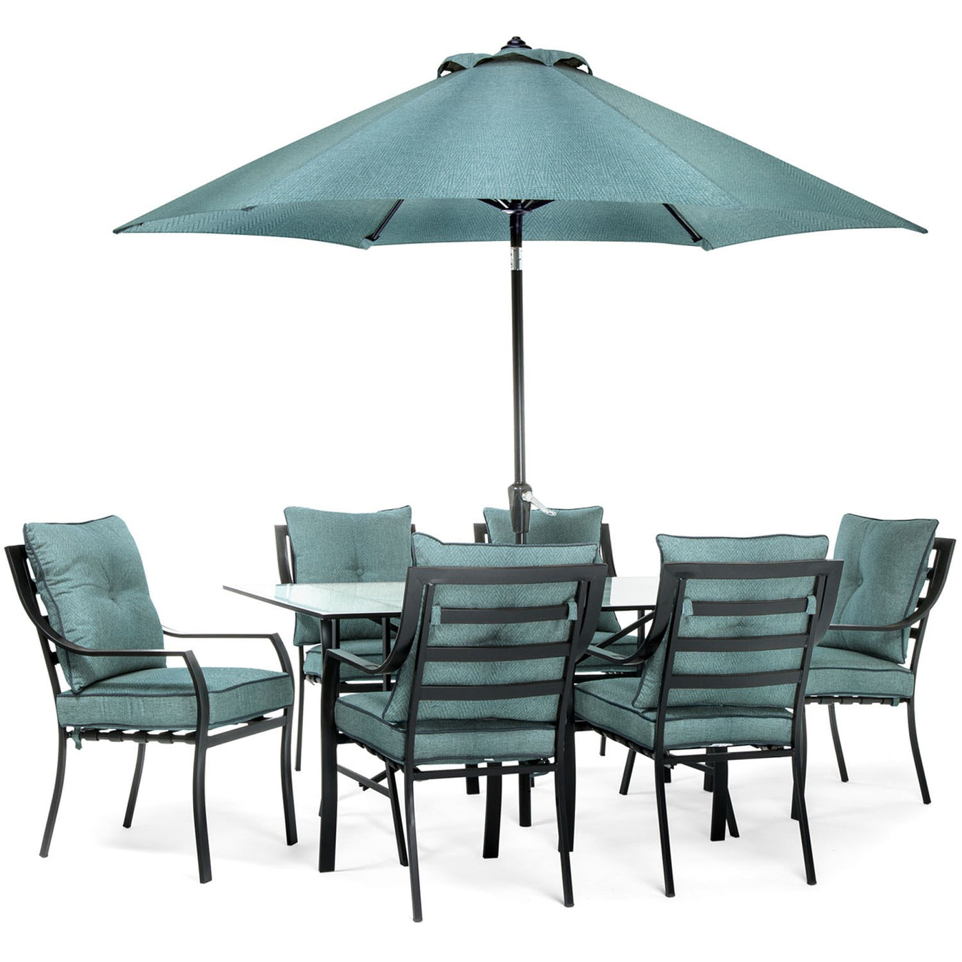 Hanover 9' Lavallette Umbrella - Blue - GreenLivingSupply-Store