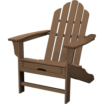 Hanover All-Weather Adirondack Chair w/ Attached Ottoman - Teak - GreenLivingSupply-Store