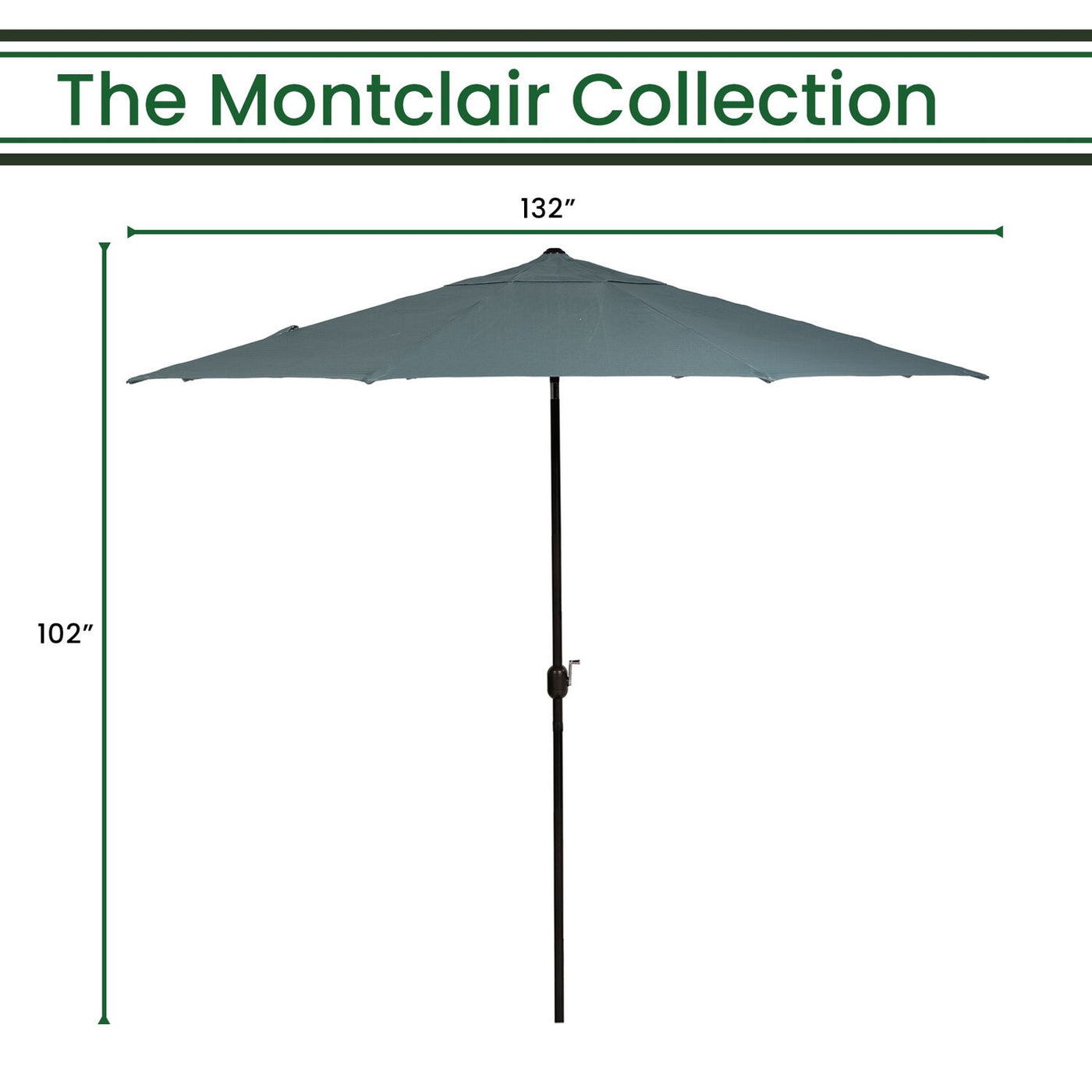 Montclair 11' Umbrella - 4 Great Colors