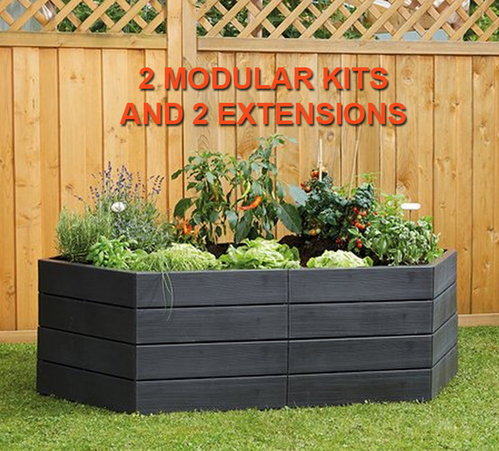 Modular Raised Bed - Single Unit  Made in Germany
