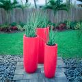 Jay Scotts Saint Tropez Tall Round Fiberglass Planter 12" Dia x 32" Tall