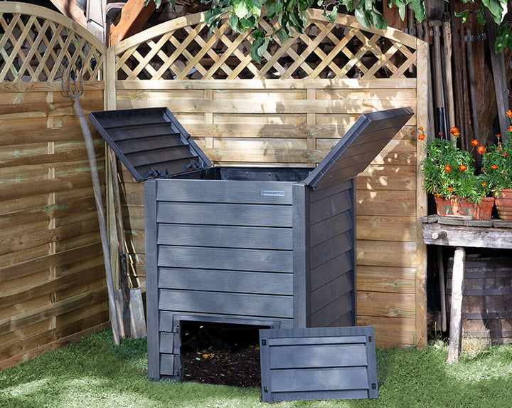 Thermo Wood composter 600 liter / 160 gal. with Soil Fence  Made in Germany